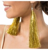 Oorbellen Gouden Tinsels 17cm