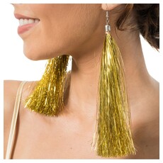 Oorbellen Gouden Tinsels 17cm