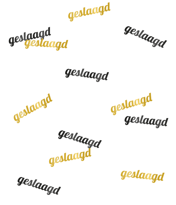 Classy Party Tafel Confetti  Geslaagd