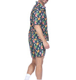 Hawaii Festival Outfit Heren Ananas Flowers