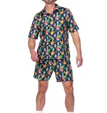 Hawaii Festival Outfit Heren Ananas Flowers