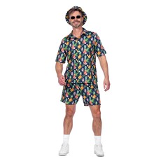 Hawaii Festival Outfit Heren Ananas Flowers