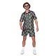 Hawaii Festival Outfit Heren Ananas Flowers