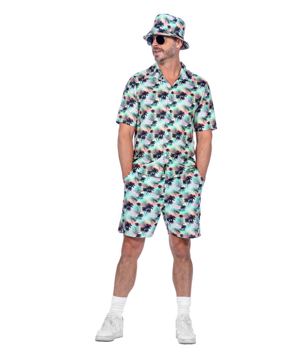Festival Outfit Heren Hawaii Palmbomen