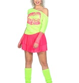 T-shirt Lips 80's Neon Groen