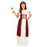 Kostuum Middeleeuwse Brunhilda Meisjes