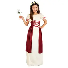 Kostuum Middeleeuwse Brunhilda Meisjes