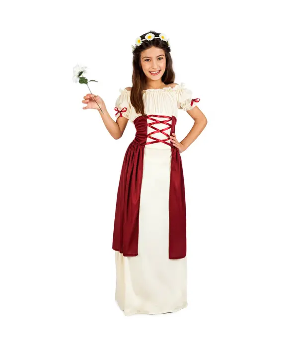 Kostuum Middeleeuwse Brunhilda Meisjes