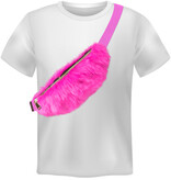 Heuptasje Roze Pluche