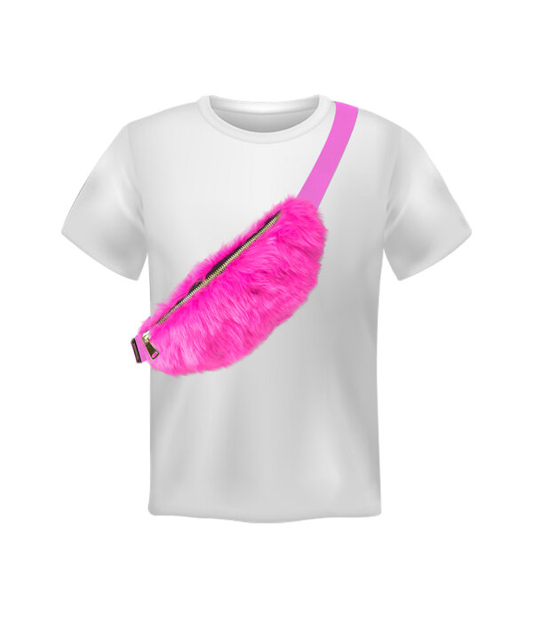 Heuptasje Roze Pluche