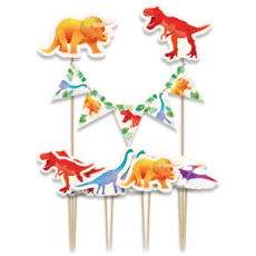 Cake Decoratie Dinosaurus (8st)
