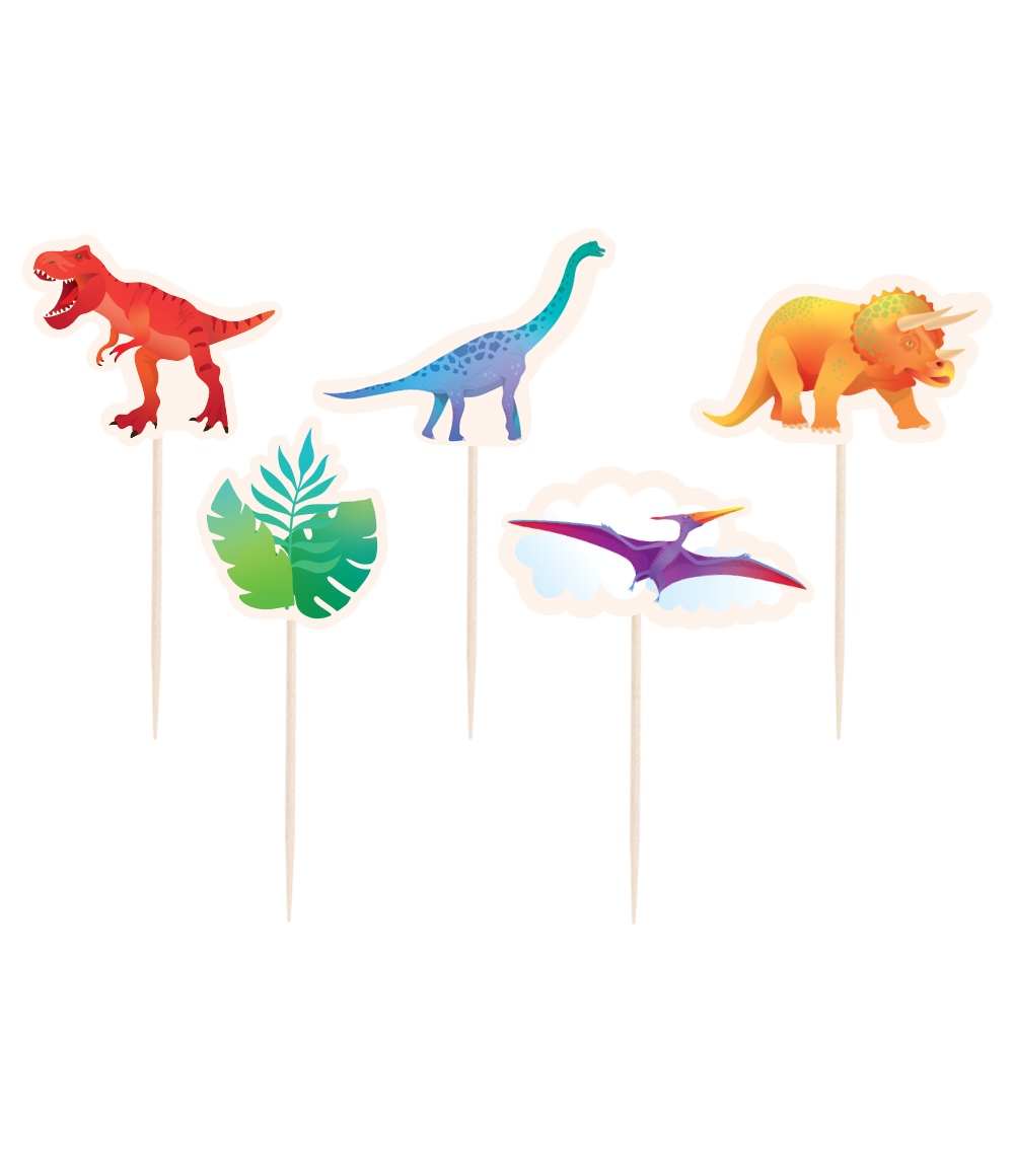 Cocktail Prikkers Dinosaurus (16st)