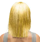 Glitterpruik Crazy Glanzend Goud