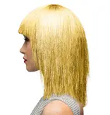 Glitterpruik Crazy Glanzend Goud