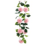 Roze Dahlia's Kunstbloem Slinger 220cm