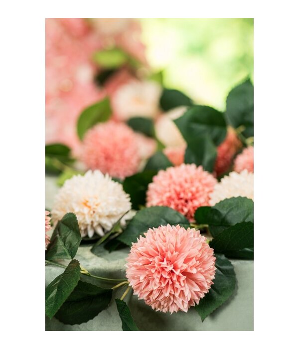 Roze Dahlia's Kunstbloem Slinger 220cm