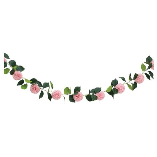 Roze Dahlia's Kunstbloem Slinger 220cm