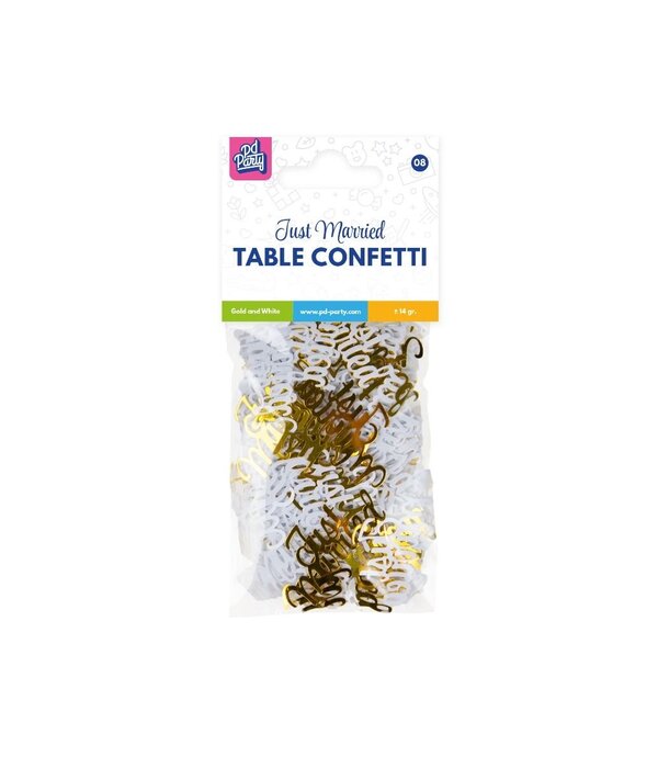 Classy Party Tafel Confetti Just Married