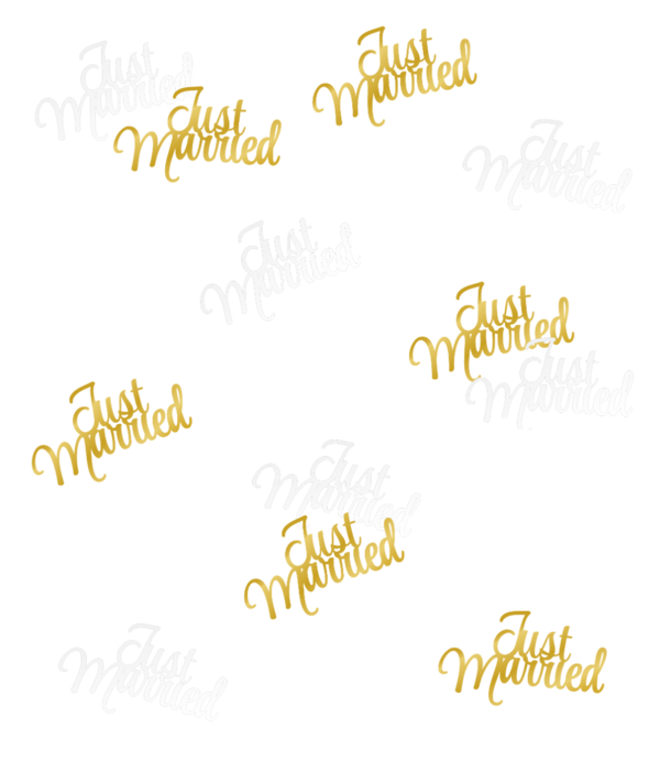 Classy Party Tafel Confetti Just Married