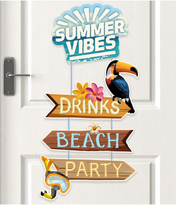 Deur Deco Summer vibes Hawaii Party