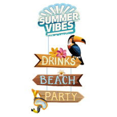Deur Deco Summer vibes Hawaii Party