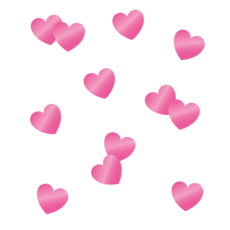 Tafelconfetti Pink Hartjes (14gr)