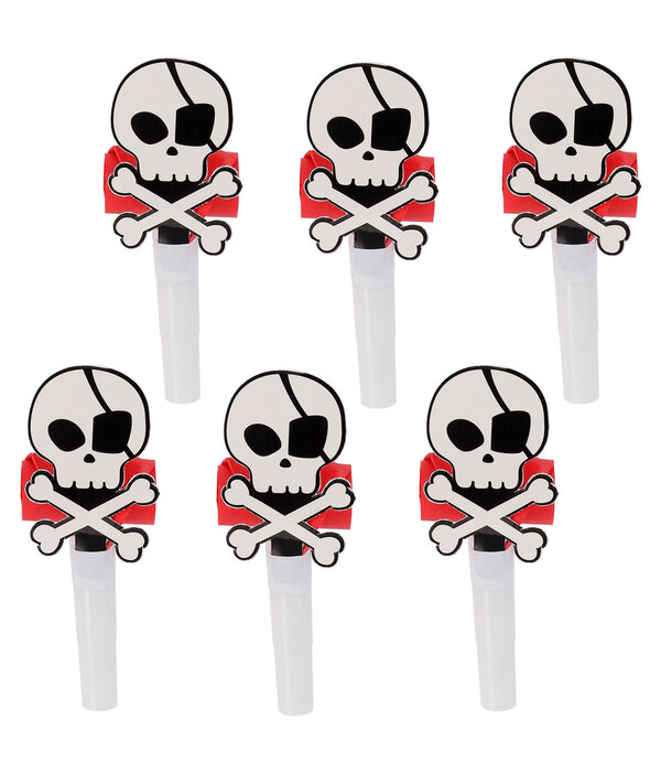 Roltongen Pirate Party Doodshoofd (6st)