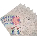 Pirate  Party Activiteiten Placemat (6st)