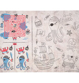 Pirate  Party Activiteiten Placemat (6st)