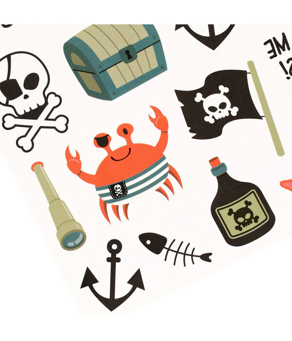 Stickervel Tattoos Pirate Party