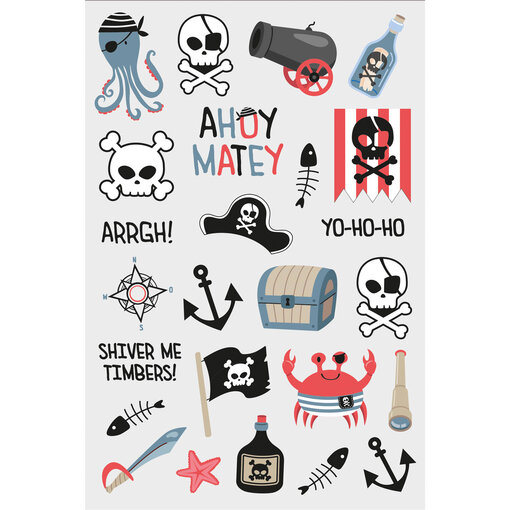 Stickervel Tattoos Pirate Party