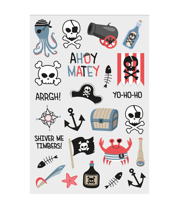 Stickervel Tattoos Pirate Party