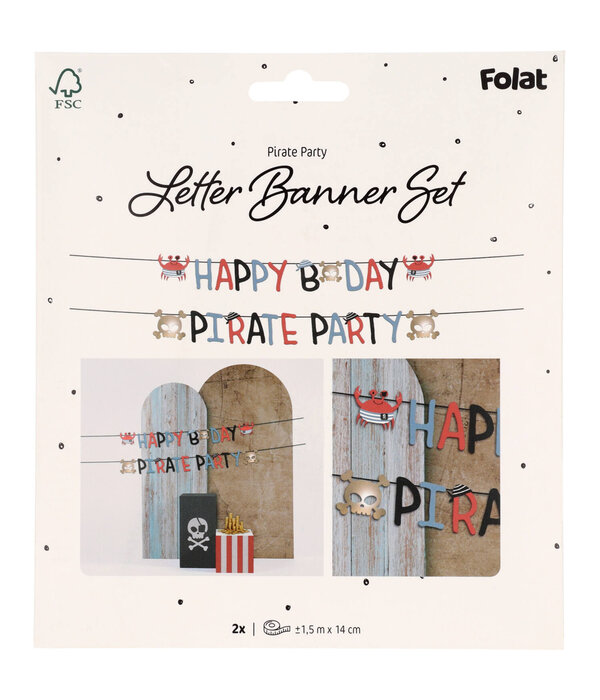 Letterslinger Set Pirate Party (1,5m)