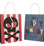 Pirate Party UitdeelTasjes Happy Bday 20x27cm (6st)