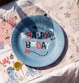 Borden Pirate Party Happy Bday 23 cm (8st)