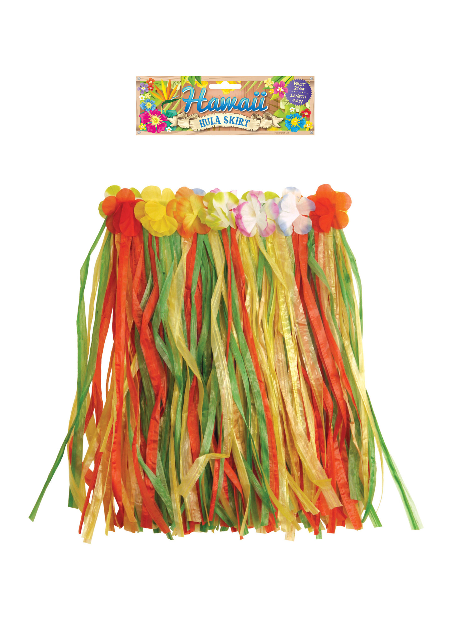 Hula Hawaii Rokje Multikleur Kind met Bloemen afbeelding