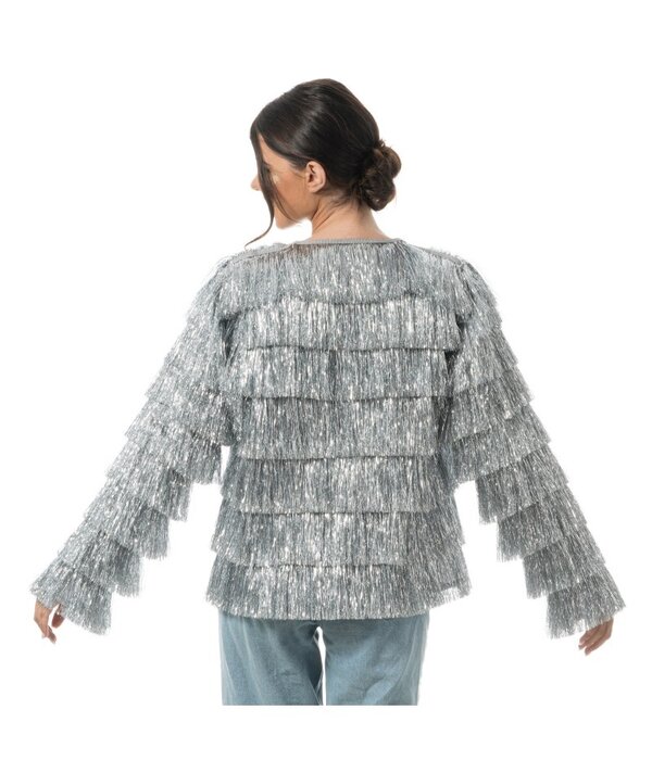 Zilveren Tinsel Festival Jas Dames