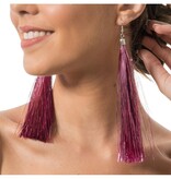 Oorbellen Roze Tinsels 17cm