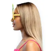 Partybril Ananas geel