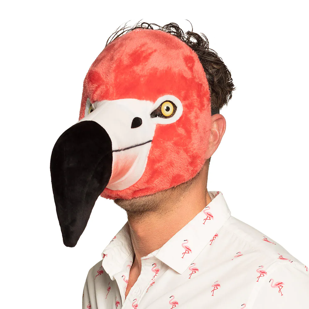 Gezichtsmasker Flamingo Pluche afbeelding