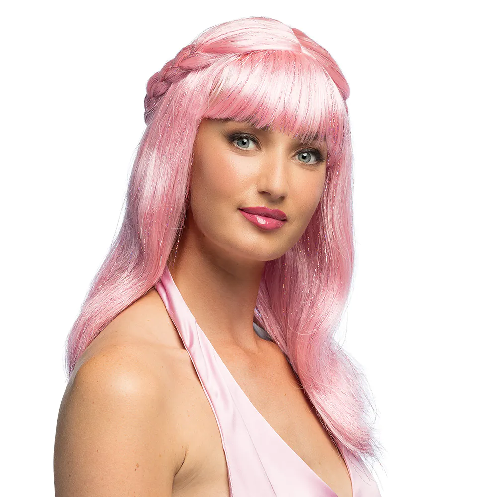 Pruik Pink Magical Sweety afbeelding
