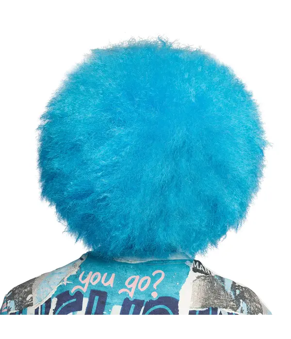 Pruik Sugar Neonblauw