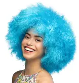 Pruik Sugar Neonblauw