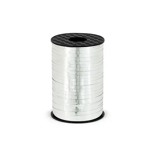 Metallic Zilveren Lint op Rol - 225m