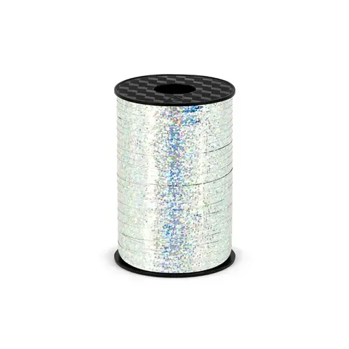 Polyband Holografisch Zilver - 225m