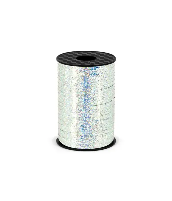 Polyband Holografisch Zilver - 225m
