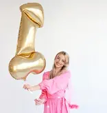 Folieballon Penis Goud Groot 88cm