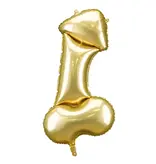 Folieballon Penis Goud Groot 88cm