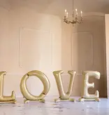 Staande Folieballon LOVE Goud 300cm
