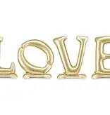 Staande Folieballon LOVE Goud 300cm
